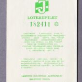 Eesti Maaspordiliidu „Jõud“ loteriipilet (2)