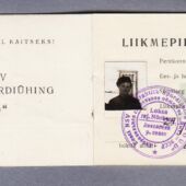 Eesti NSV Vabatahtliku Spordiühingu „Jõud“ liikmepilet aastast 1957 (2)