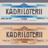 Kirde-Eesti sotsiaalarengufondi “Virumaa” loteriipiletid (erakogu) (1)