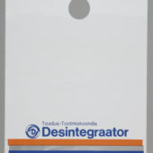 Teadus-Tootmiskoondis „Desintegraator“ tunnusmärgiga kilekott (Eesti Rahva Muuseum)